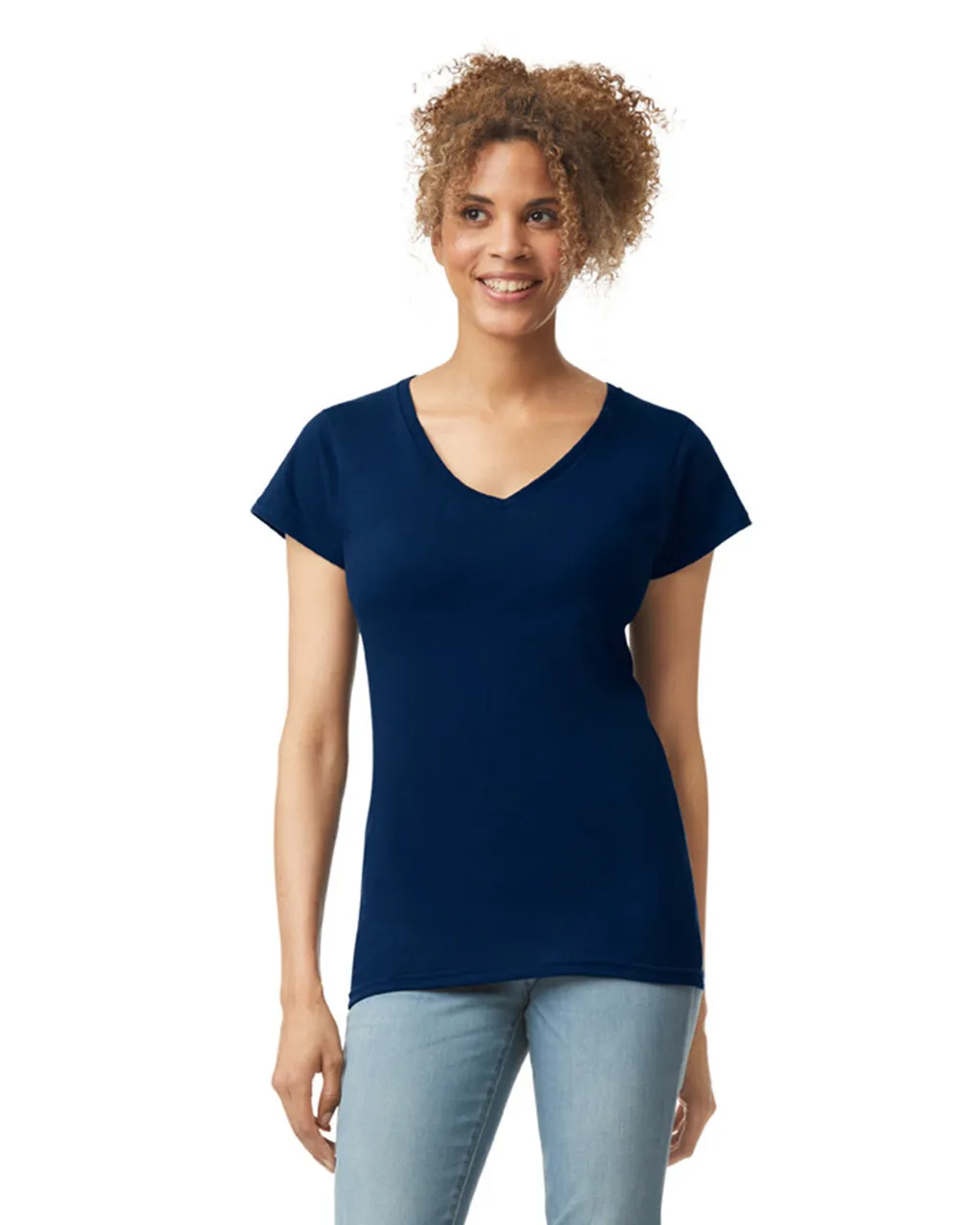 Gildan Softstyle Ladies V Neck T Shirt
