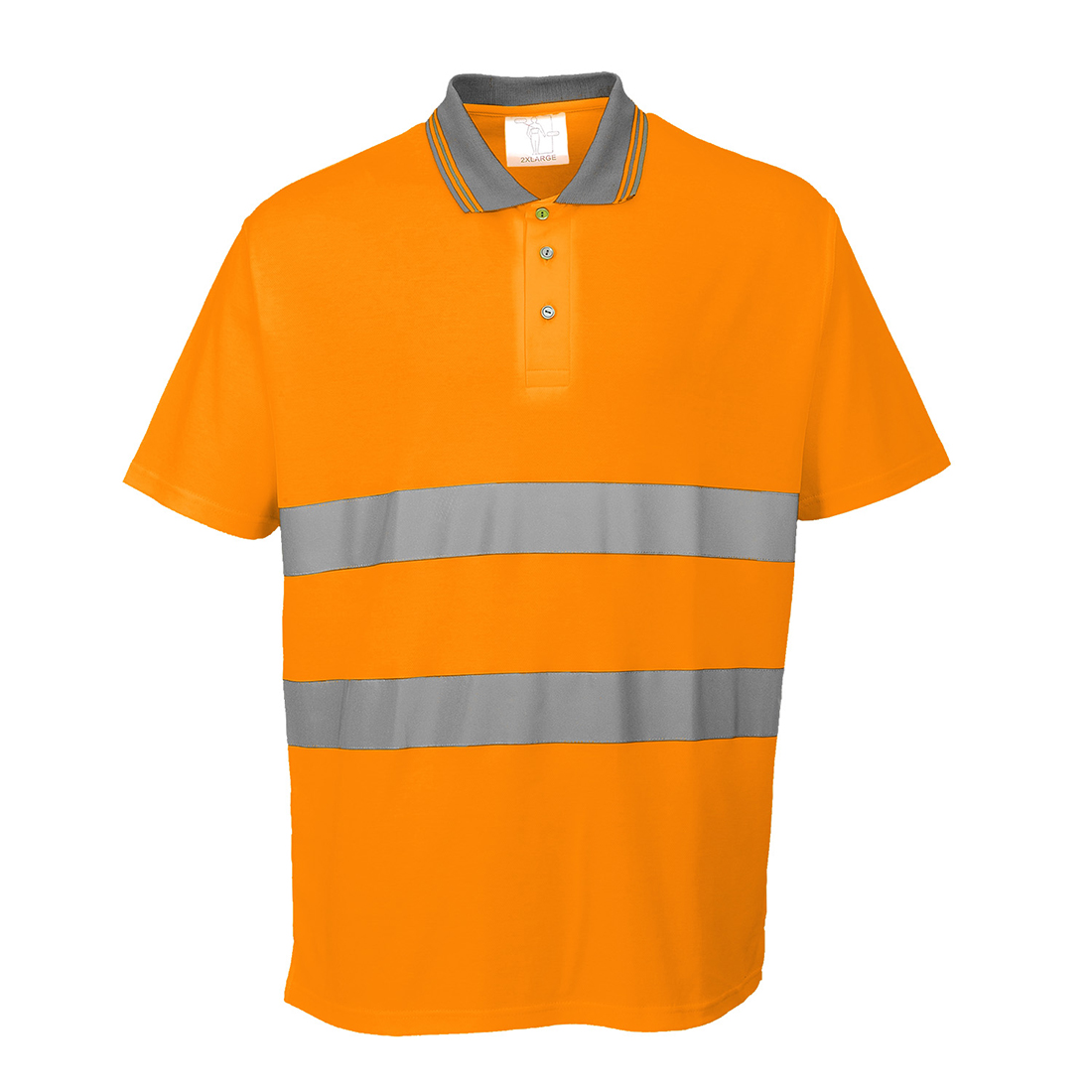 Portwest Hi-Vis Cotton Comfort Polo Shirt