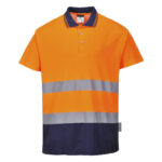 Portwest Hi-Vis Cotton Comfort Contrast Polo Shirt