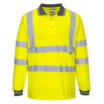 Portwest Hi-Vis Polo Shirt Long Sleeve