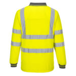 Portwest Hi-Vis Polo Shirt Long Sleeve
