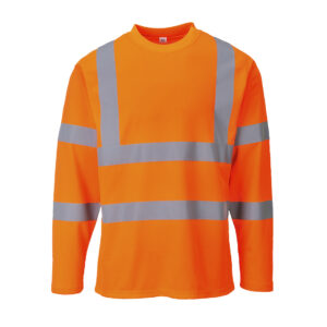 Portwest Hi-Vis Cotton Comfort T-Shirt Long Sleeve Portwest Hi-Vis Cotton Comfort T-Shirt Long Sleeve