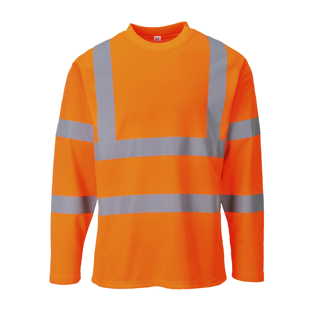 Portwest Hi-Vis Cotton Comfort T-Shirt Long Sleeve