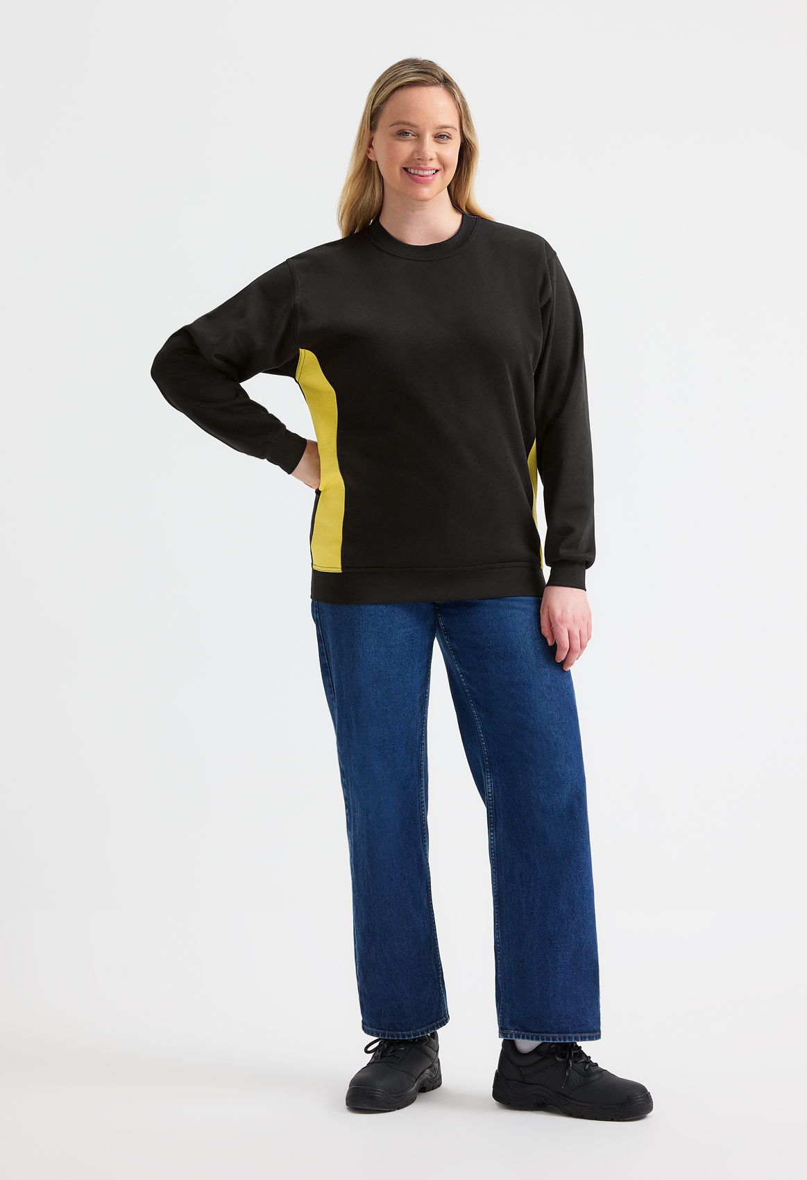 Uneek Two Tone Crew Neck Sweatshirt