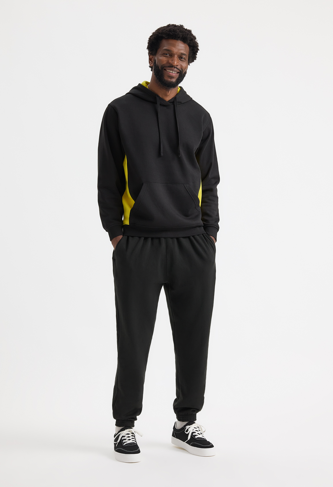 Uneek Two Tone Hooded Sweatshirt