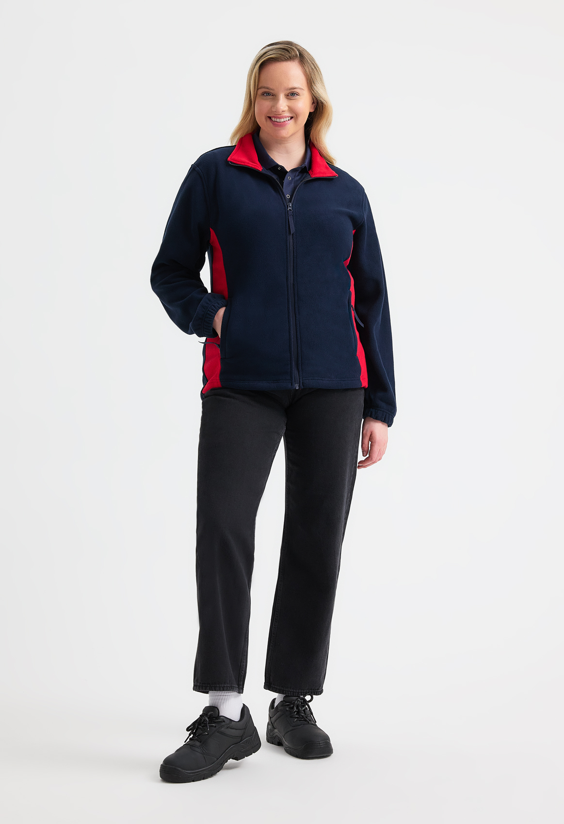 Uneek Two Tone Full Zip Fleece Jacket