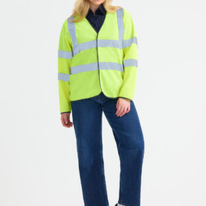 Uneek Long Sleeve Hi Vis Safety Waistcoat Uneek Long Sleeve Hi Vis Safety Waistcoat