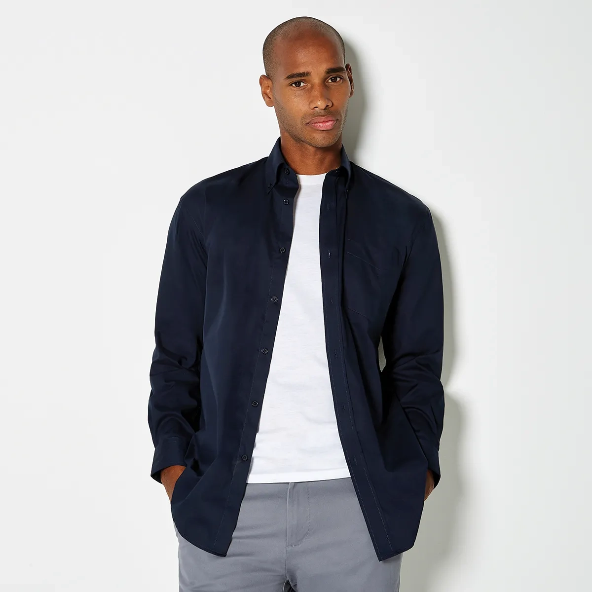 Kustom Kit Long Sleeve Premium Oxford Shirt