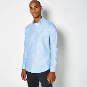 Kustom Kit Slim Fit Workwear Long Sleeved Oxford Shirt Kustom Kit Slim Fit Workwear Long Sleeved Oxford Shirt