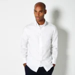 Kustom Kit Men's Long Sleeve Tailored Fit Premium Oxford Shirt