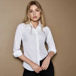 Kustom Kit Women's Long Sleeve Poplin Shirt Kustom Kit Women's Long Sleeve Poplin Shirt
