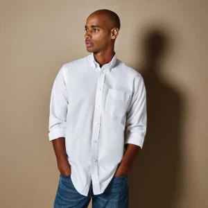 Kustom Kit Men's Workwear Long Sleeve Oxford Shirt Kustom Kit Men's Workwear Long Sleeve Oxford Shirt