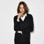 Kustom Kit Ladies' Arundel Long Sleeve V-Neck Cardigan
