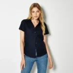 Kustom Kit Ladies' Workwear Short Sleeve Oxford Shirt