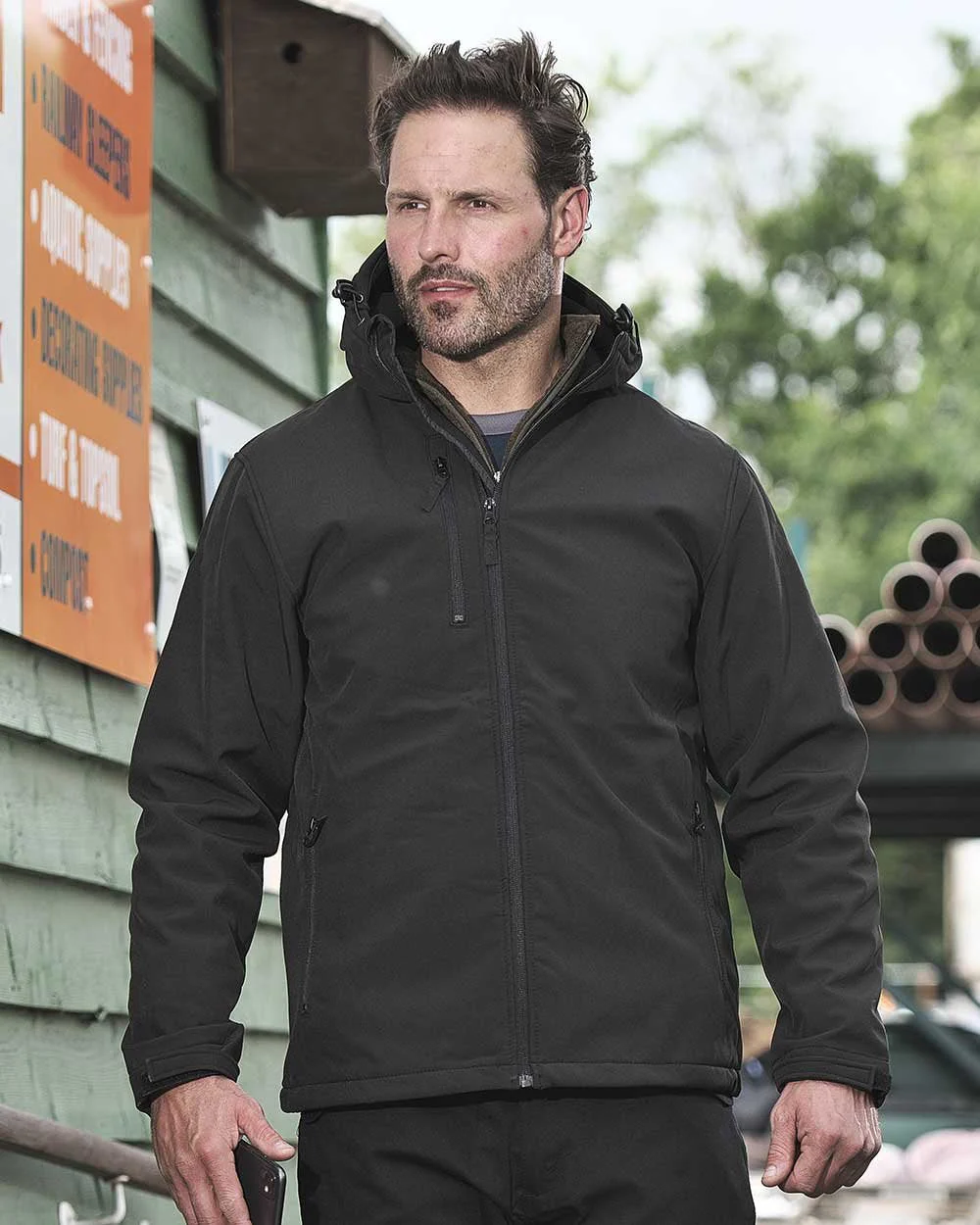 TUFFSTUFF FORT HOLKHAM HOODED SOFTSHELL JACKET