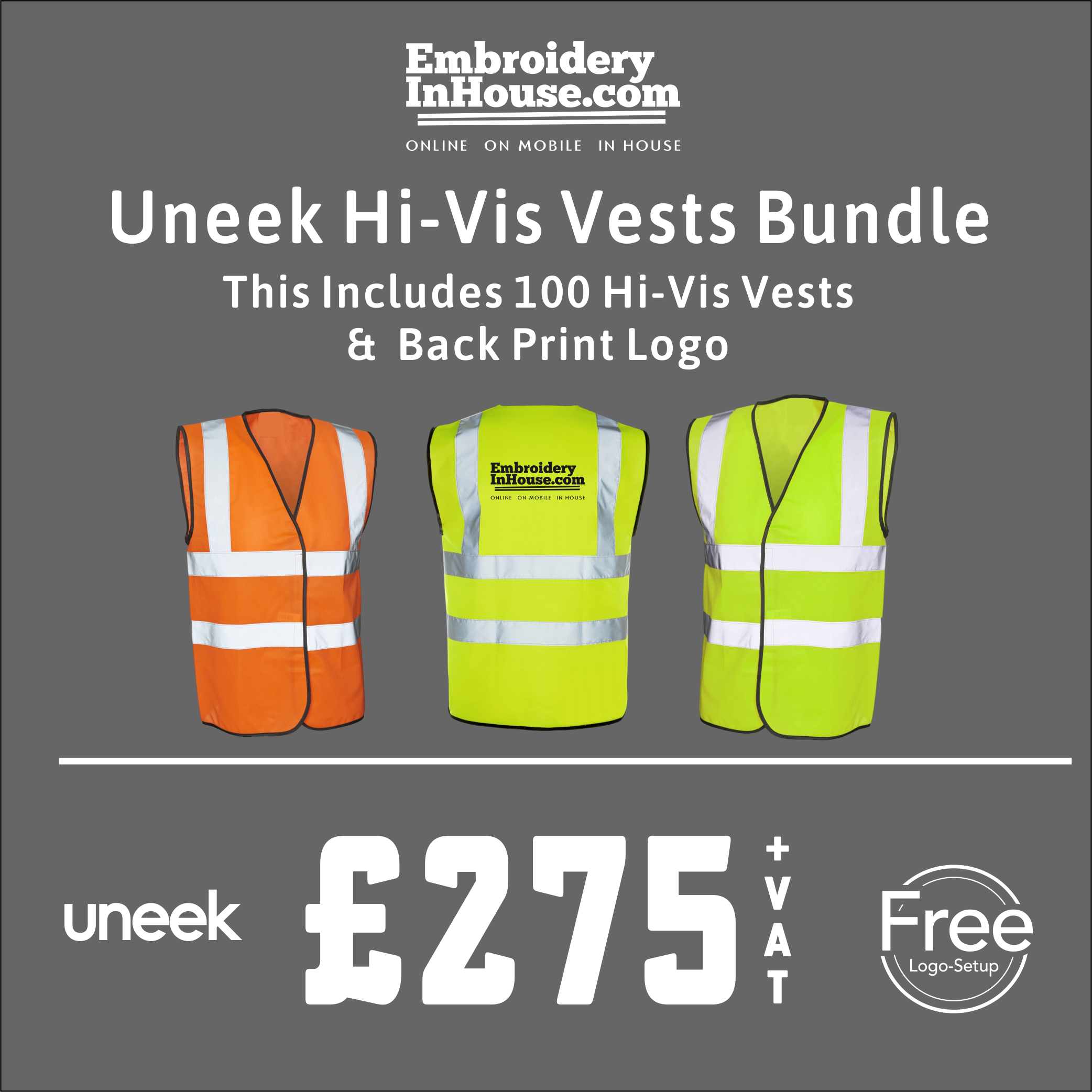 UNEEK 100 HI-VIS VEST BUNDLE