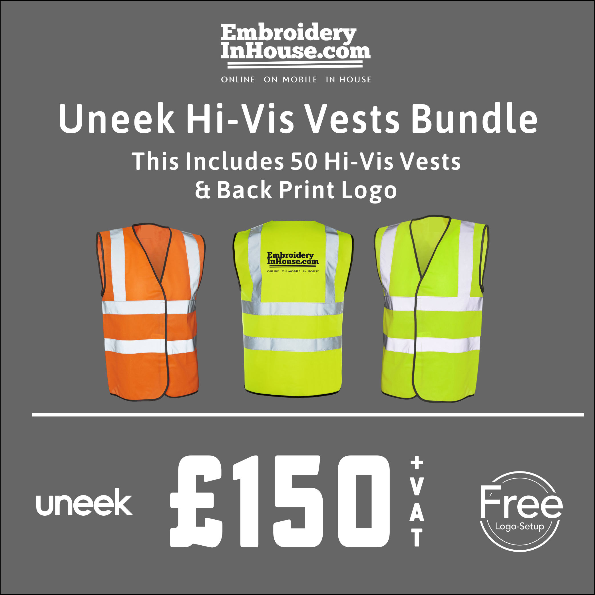 UNEEK 50 HI-VIS VEST BUNDLE
