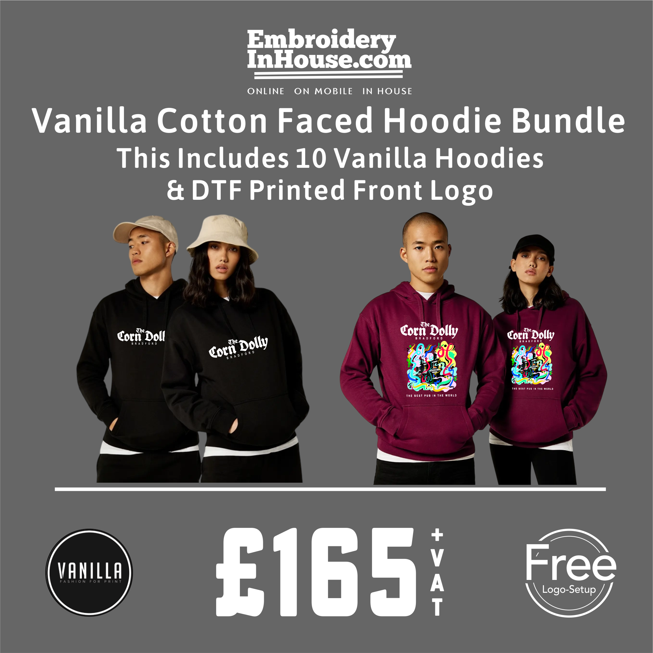 VANILLA COTTON FACE HOODIE BUNDLE