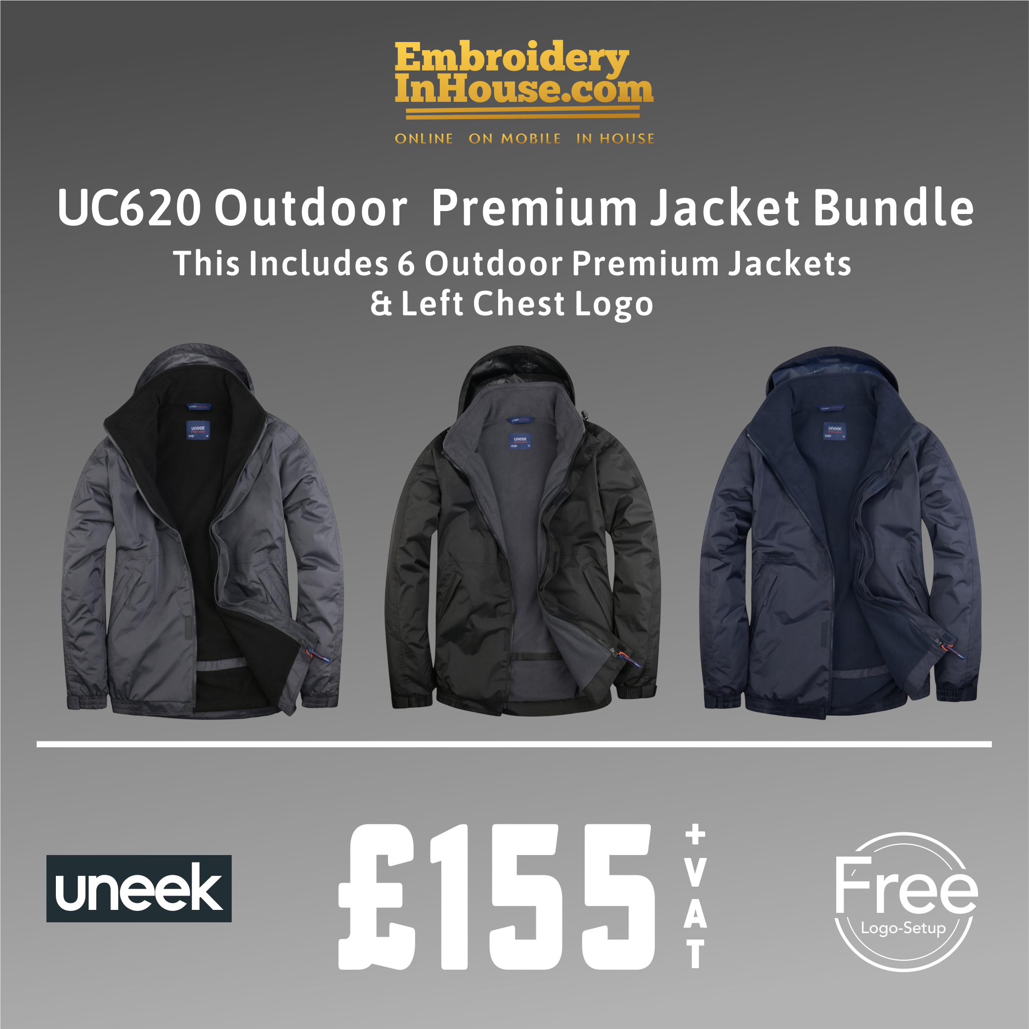 Uneek Premium Outdoor Jacket Bundle