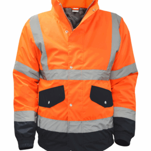 Orbit Dornar Two Tone Bomber Jacket - Orange Orbit Dornar Two Tone Bomber Jacket - Orange