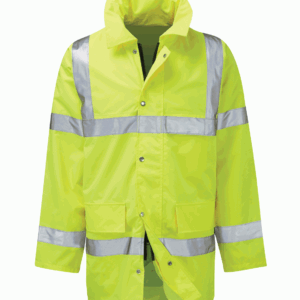 Orbit Geraint 3/4 Length Hi-Vis Jacket - Yellow Orbit Geraint 3/4 Length Hi-Vis Jacket - Yellow