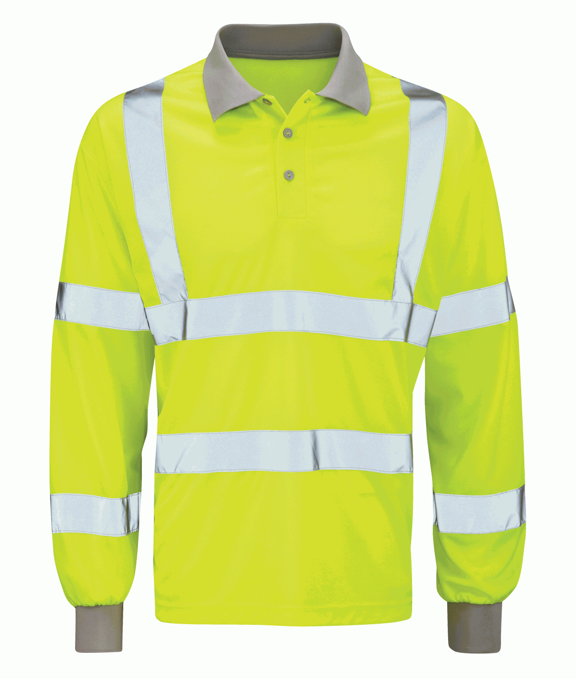 Orbit Andromeda Long Sleeve Hi-Vis Polo Shirt - Yellow