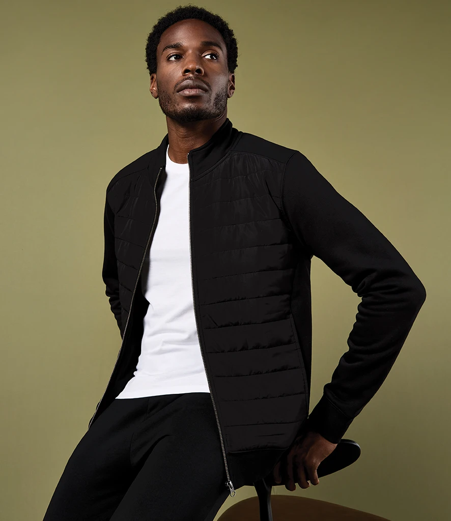 Kustom Kit Regular Fit Quilted Full Zip Sweat Jacket